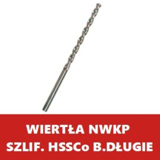 Wiertła NWKP szlif. HSSCo b.długie