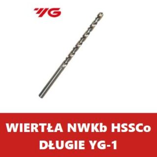 WIERTŁA DO METALU NKWb HSSCo DŁUGIE YG-1